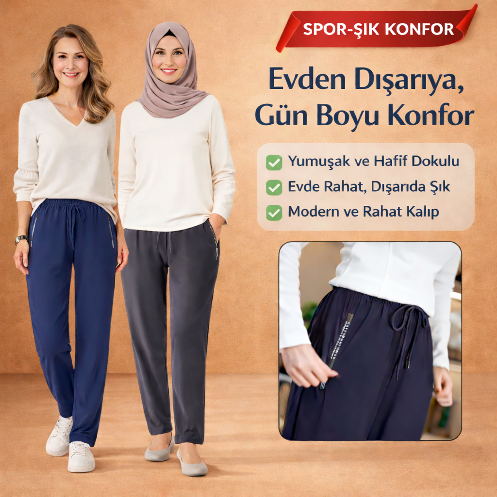 Fihoas™ İpeksi Yumuşaklıkta Ultra Rahat Esnek Pantolon